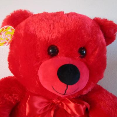 Red Teddy Bear, candy scented