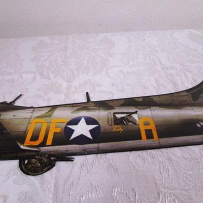 3 metal airplane decorative wall plaques