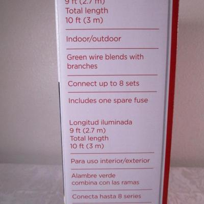 Set of 10 Red Metal Lantern Lights