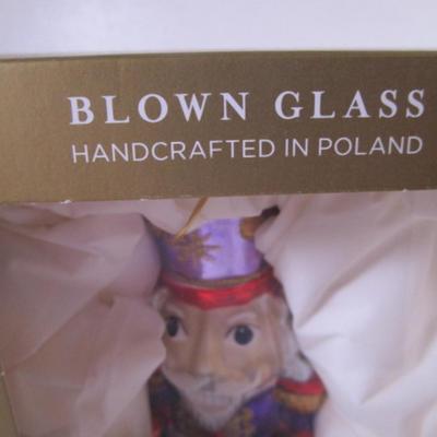 Hallmark Heritage Collection blown glass nutcracker