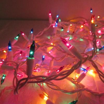 2 sets Christmas lights, 100 mini lights each