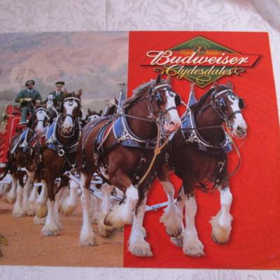 Budweiser Clydesdales metal sign