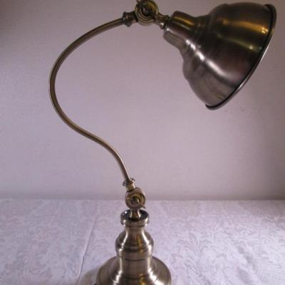 Brass colored lamp