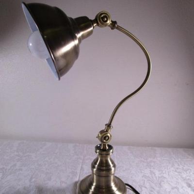 Brass colored lamp