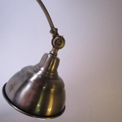 Brass colored lamp