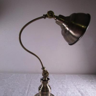 Brass colored lamp