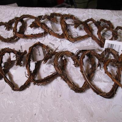 12 heart-shaped wreaths