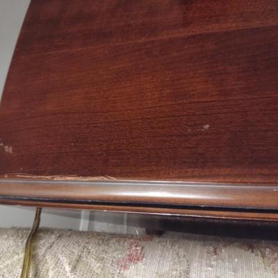 Hammary Wooden Chippendale Style Double Drop Leaf Side Table with Drawer (Choice B)
