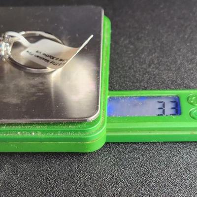 Brand New 14k White Gold Mexican Fire Opal Diamond Ring 1.07cttw