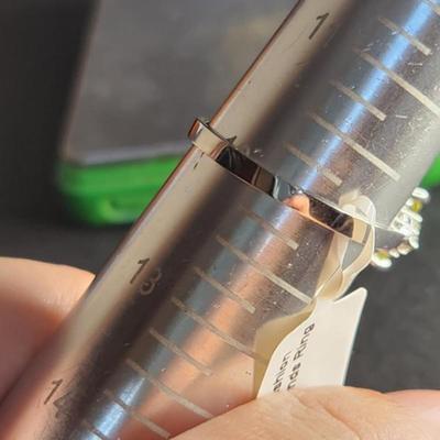 Rare 14k White Gold 3.10 Cttw Cushion Cut Sphene Diamond Ring Size 12 Brand New