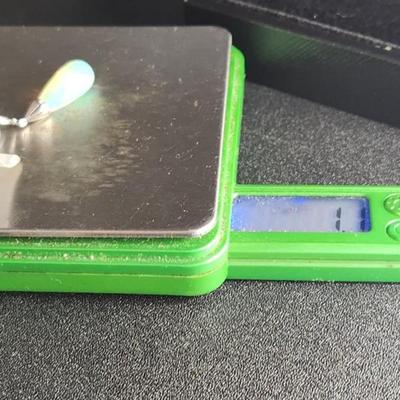 Stunning 3.44 Carat Teardrop 14k Opal Diamond Pendent