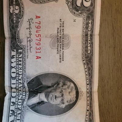 Red seal 1953 $2 bill