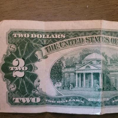 Red seal 1953 $2 bill