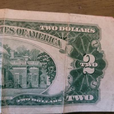 Red seal 1953 $2 bill