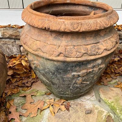 Set Of Three Concrete Pots