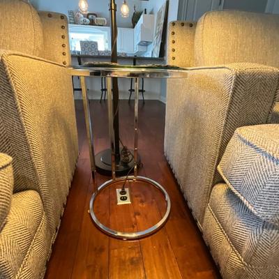 Universal Furniture Club Chairs, Poof And Side Table