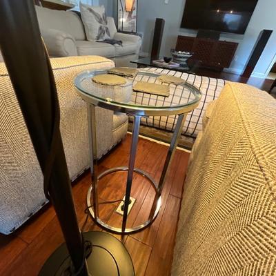 Universal Furniture Club Chairs, Poof And Side Table