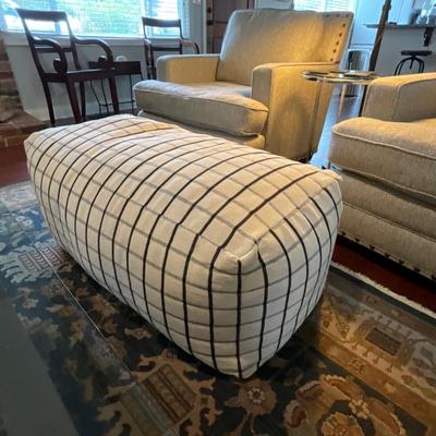 Universal Furniture Club Chairs, Poof And Side Table