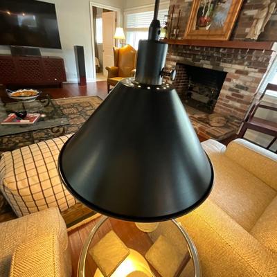 Industrial Pulley System Floor Lamp