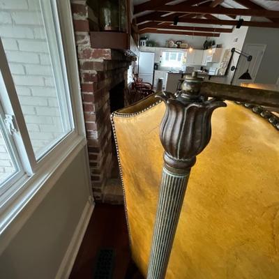 Swing Arm Faux Leather Shade