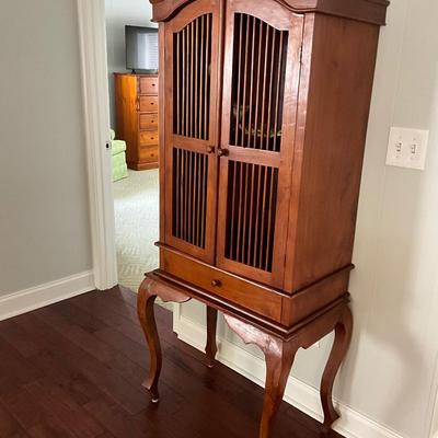 Vintage Birdcage Storage Cabinet