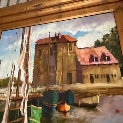 Sailboat Framed Painting by C Winters