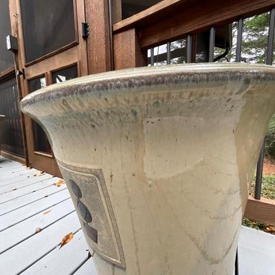 Pair of Concrete Pots on rollers