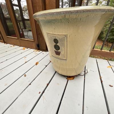 Pair of Concrete Pots on rollers