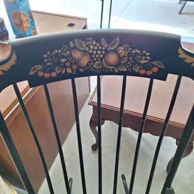 Vintage bow backed rocking chair