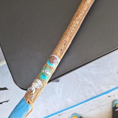 Walking Stick Smokey Mountains 2 w/ Hiking marks