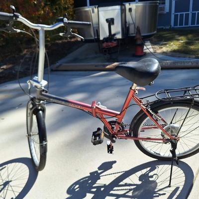 Red Adventurer Foldable Bike