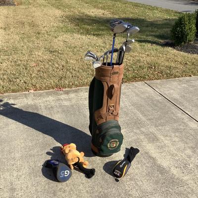 502 Golf Bag w/Clubs and Drivers