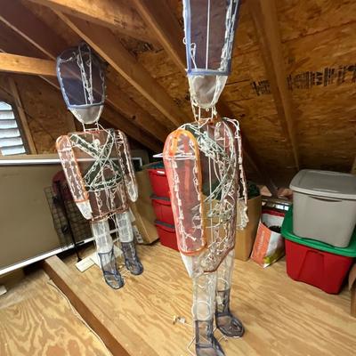 Pair of Six Foot Light Up Toy Soldiers