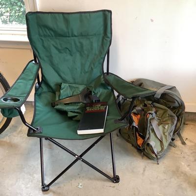 506 LL Bean Backpack & Duffle w/ Camping Chair