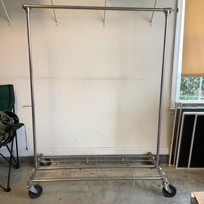 511 Chrome Clothing Rack on Wheels