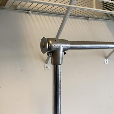 511 Chrome Clothing Rack on Wheels