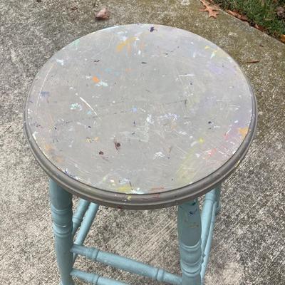 520 Light Blue Stool