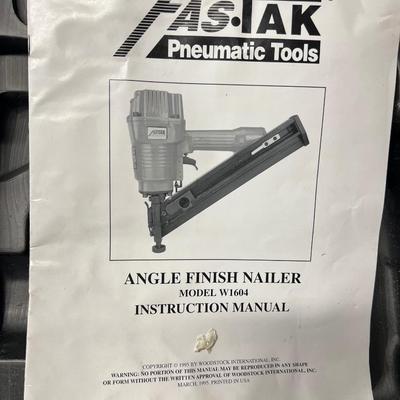 FasTak Finish Nailer, Hydraulic Jack, Skill Router, Cordless Grinder, Compressor, Brand New Plate Joiner