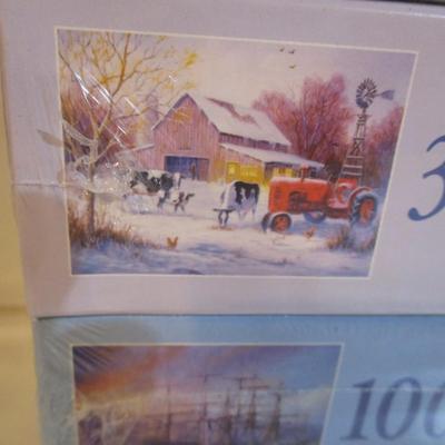 5 Sealed - White Mountain Puzzles & 5 Sealed Bits & Pieces Puzzles Choice 7/8 (See All Pictures)