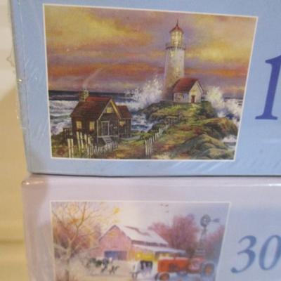 5 Sealed - White Mountain Puzzles & 5 Sealed Bits & Pieces Puzzles Choice 7/8 (See All Pictures)