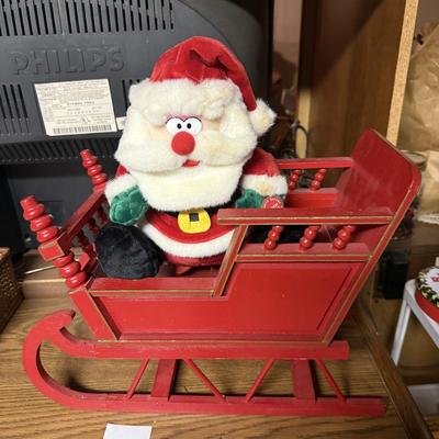 Santa and sled