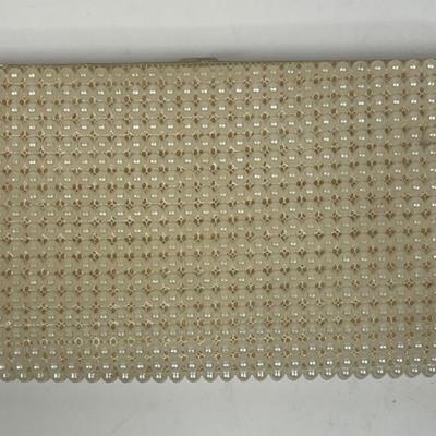 Vintage Evening Bag Gold Clutch Purse Wallet 2 pc lot
