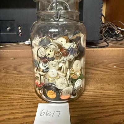 Buttons in a ball jar
