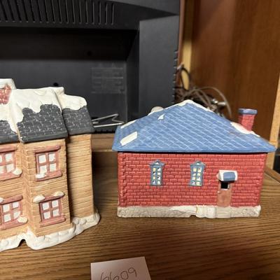 Christmas village tavern & dress shop