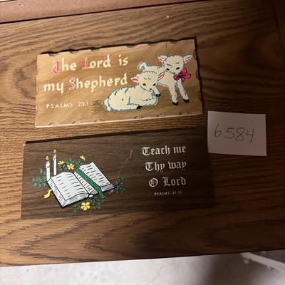 Religious wall hangings-vintage