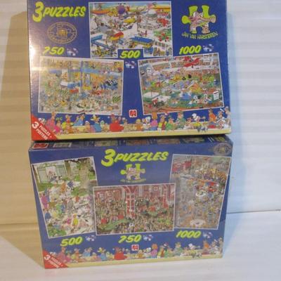 2 Sealed - Jumbo Jan Van Haasteren 3 Puzzle Combo's Choice 23