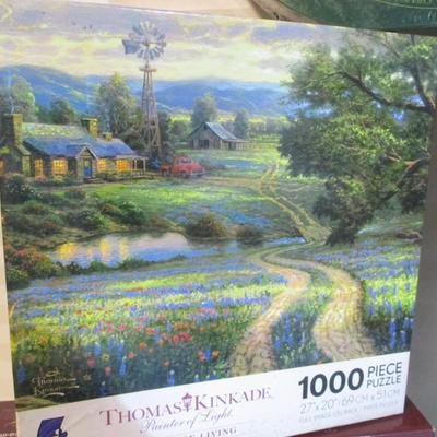 5 Sealed & 1 Used Thomas Kinkade Puzzles Choice 27