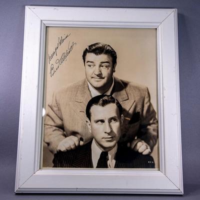 ABBOTT AND COSTELLO AUTOGRAPHED PHOTO (8X10)