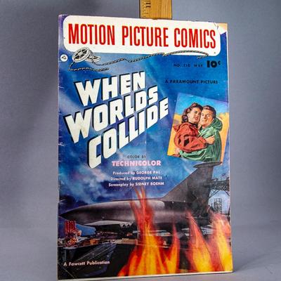VINTAGE 1950s "WHEN WORLDS COLLIDE COMIC BOOK
