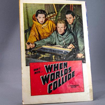 VINTAGE 1950s "WHEN WORLDS COLLIDE COMIC BOOK